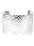 SILVER Textured Cuff Bracelet