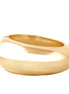 Shiny Gold Thick Hinged Bracelet