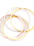 Tri-Tone Set Of 5 Bangles