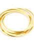 Gold-Tone Metal Set Of 5 Bangles