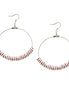 Amy Glass Crystal 50mm Silver Round Earrings 