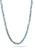 Olive Rainbow Glass Crystal Bead Necklace