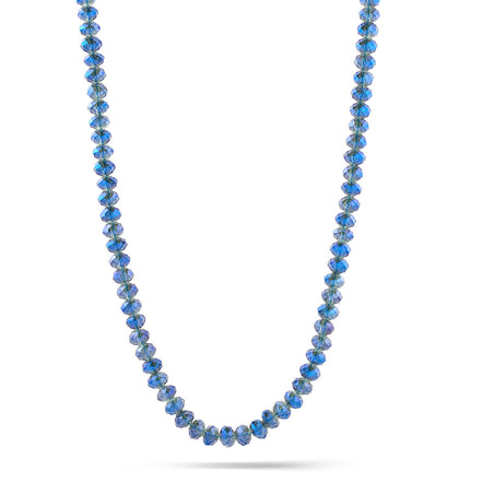Sapphire Glass Beads Necklace