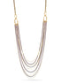 Gold-Tone Black And Gold Chain Necklace