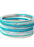 TURQUOISE BANGLES  #BNG18631_TURQ (OA24/B432)