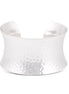 Silver-Tone Hammered Cuff