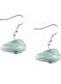 Turquoise Stone Bead Silver Earrings 