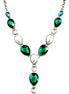 GOLD MULTI COLOR GREEN AND CREAM NECKLACES  #SC31326_G-GRN-CRM (BC9)