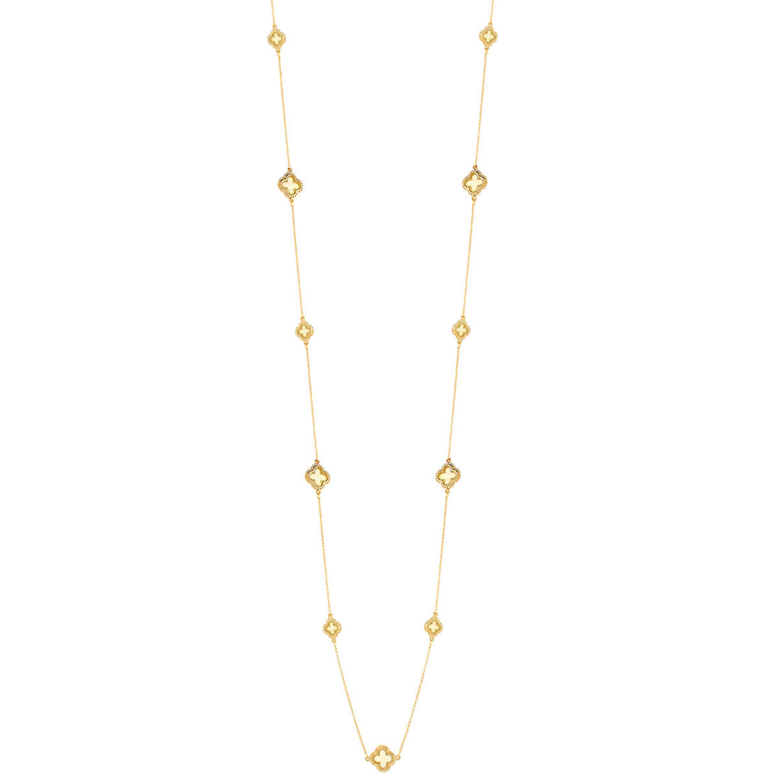 Gold-Tone Plastic Shell Necklace