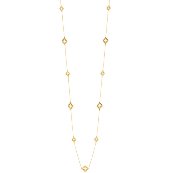 Gold-Tone Plastic Shell Necklace