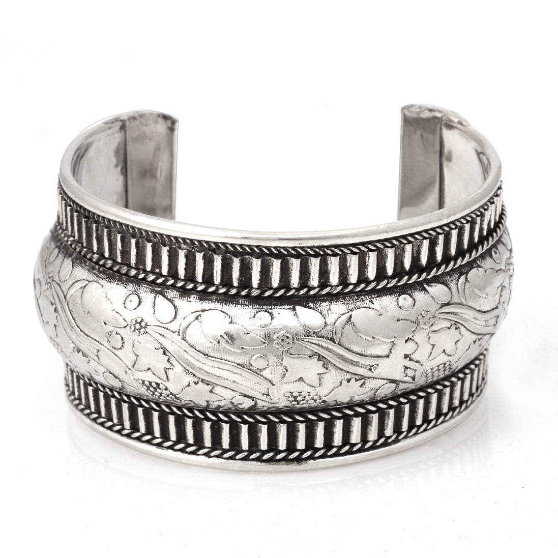 Silver-Tone Metal Cuff 