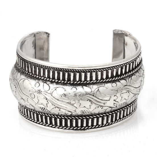 Silver-Tone Metal Cuff 