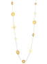 Gold-Tone Long Charm Necklace