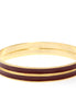 Silver-Brown Epoxy 2Pcs Bangle Set