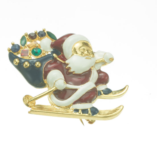 FW-PSANTA2 Santa Christmas Brooch Pin