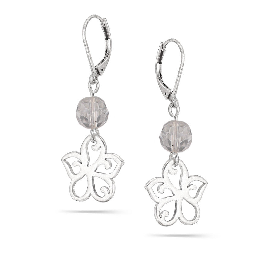 Silver-Tone Metal Drop Earrings