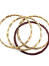 Gold-Tone Metal 4 Piece Bangle