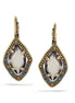 Gold-Tone Metal Crystal Drop Earrings