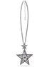 Silver-Tone Metal Star Filigree Necklace