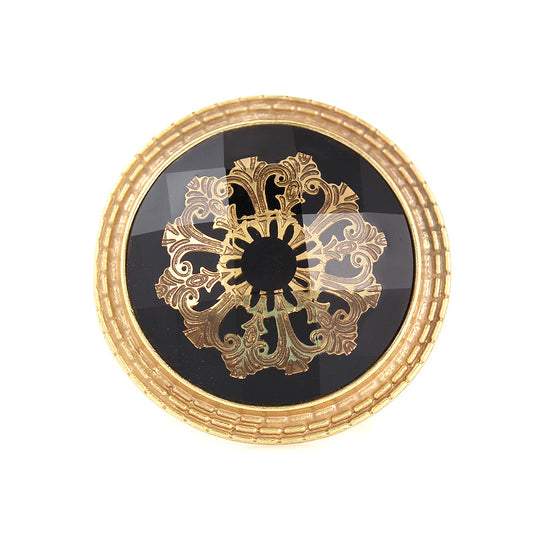 Gold-Tone Metal One Size Adjustable Ring