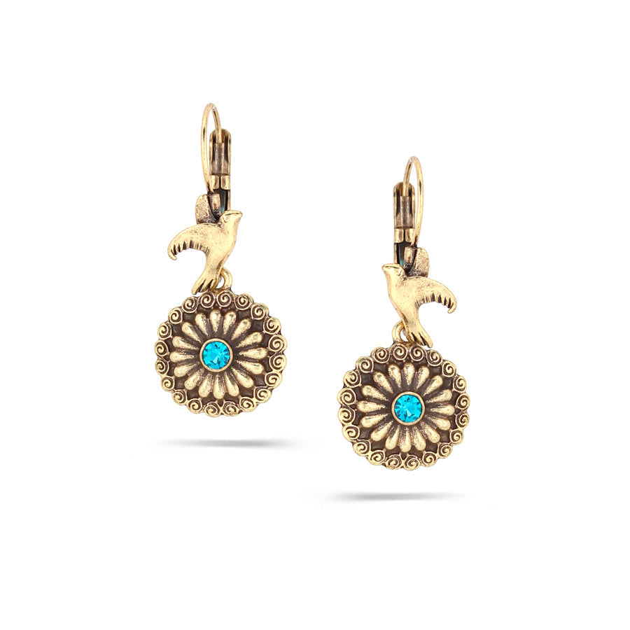 Gold-Tone Metal Filifree Earrings