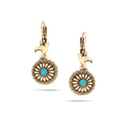 Gold-Tone Metal Filifree Earrings