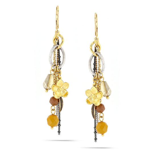 Gold-Tone Metal Charm Earrings