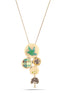 Gold-Tone Green Necklace