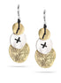 Gold-Silver-Tone Metal Drop Earrings
