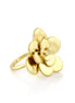 Gold-Tone Metal Flower Adjustable Rings