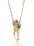 Silver-Gold-Tone Metal Mix Charm Necklace