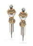 Gold-Tone Metal Drop Earrings