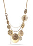 Gold-Tone Metal Mix Charms Necklace