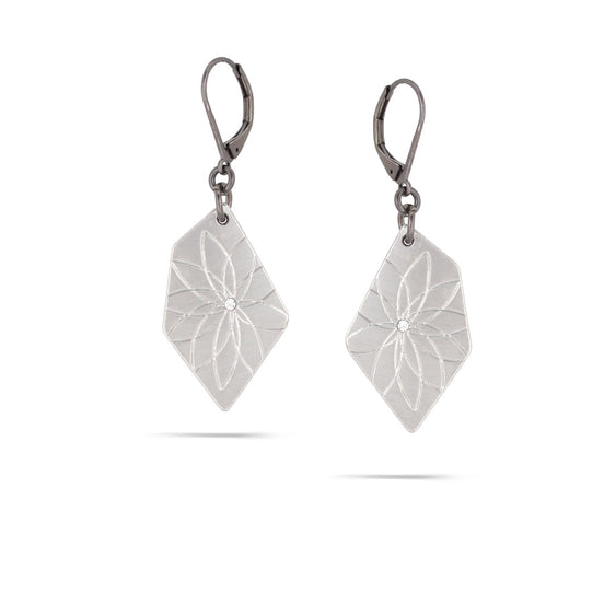 Silver-Tone Metal Earrings