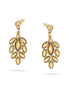 Gold-Tone Metal Pearl Earrings