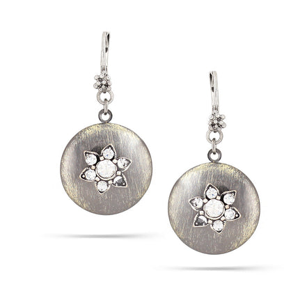 Mix Metal-Tone Crystal Earrings