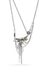 Silver-Tone Metal Dragonfly Crtstal Necklace