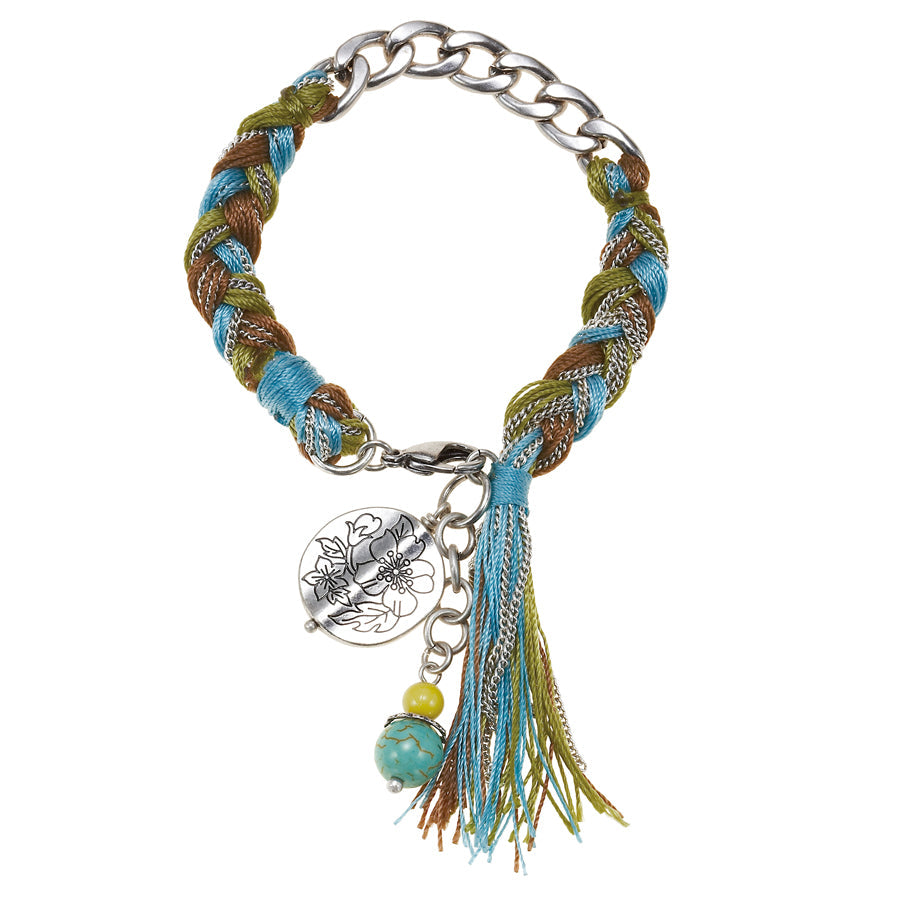 Silver-Tone,Metal,Multi,Color,Braclets