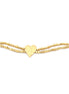 Gold-Tone Metal Heart Wrap Around Bracelets