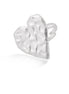 Silver-Tone Metal Hammered One Size Ring