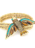 Gold-Tone Multi Color Crtstal Bird Stretch Bracelets