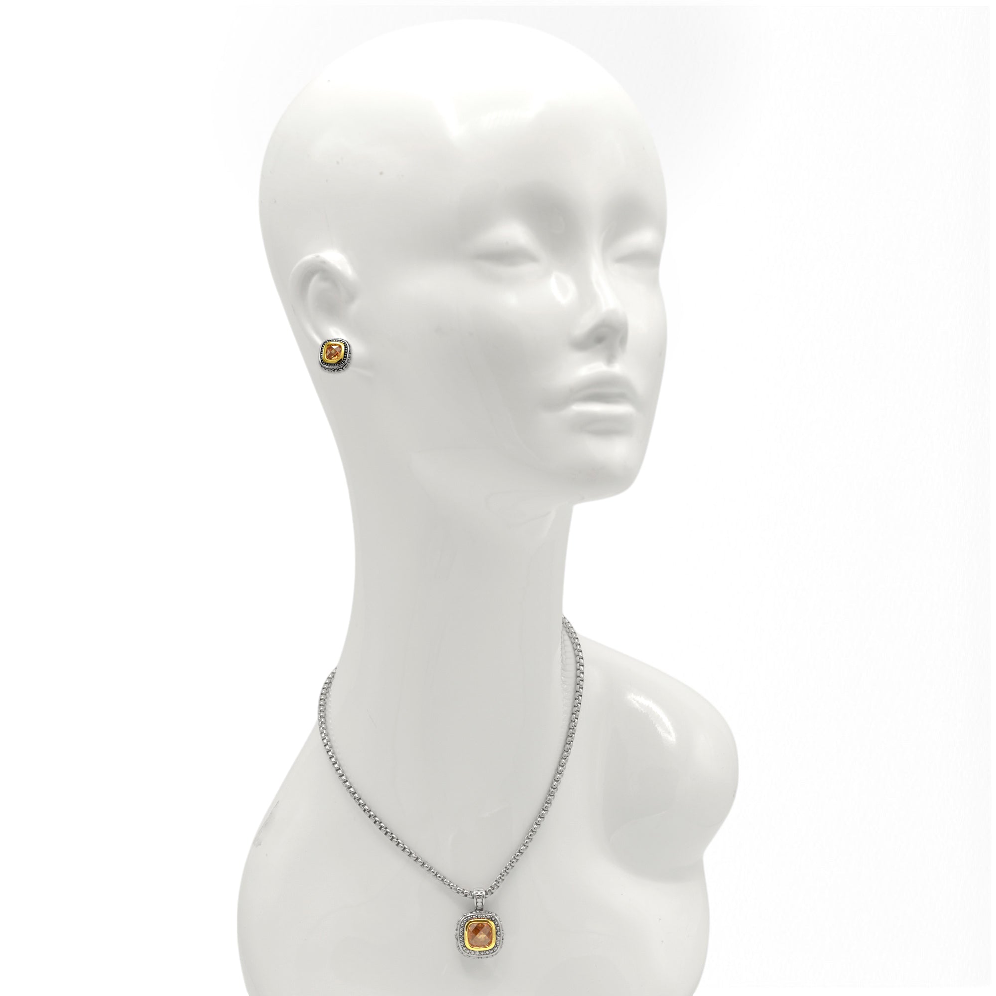 Two-Tone Cryl Sqr Earrings #23171ER Explore More Colors 🔴 🟠 🔵 🟣 ⚪ ⚫