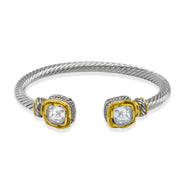 Two-Tone Bracelet with Striking  Crystal#23172BR Explore More Colors 🔴 🟠 🔵 🟣 ⚪ ⚫ (JF1 TO JF6)