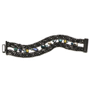 Blue Crystal Wrap Around Bracelet #256BL2201 (1E21)