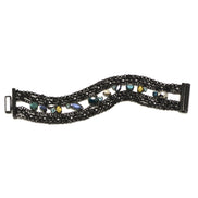 Blue Crystal Wrap Around Bracelet #256BL2201 (1E21)