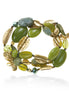 GREEN STONE STRETCH  BRACELETS #305GN2201 (IF20)