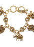 GOLD ELEPHANT CHARM BRACELET  #HNB77730_GLD (UC3)