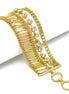 GOLD CRYSTAL WRAP AROUND BRACELET #FW1202919 (AF10)