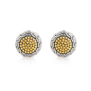 Silver and Gold dots Earrings #42305ER
