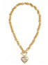 Gold Heart Pendant Chain Necklace#FW1203246 (UD5/UB6)